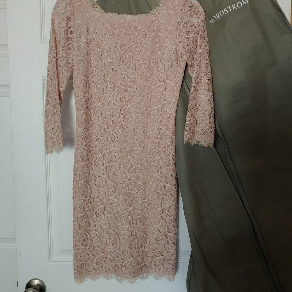 Diane Von Furstenberg Zarita dress, blush, size 0
